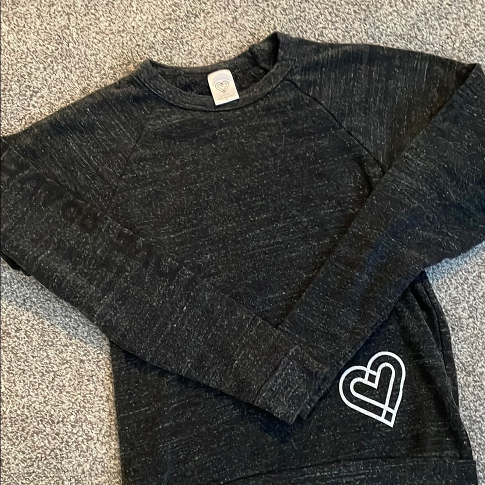 Black Heart-Embroidered Women’s Sweater